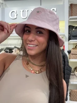 Guess Active - Logo Bucket Hat - Roze