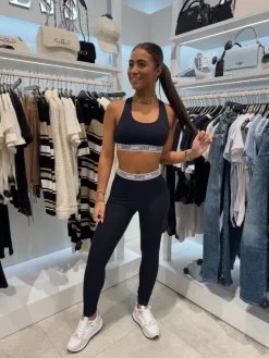 Guess Active - New Aline Leggings 4/4 Eco Str - Blauw