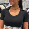 Guess Active - New Aline Top Eco Str Jersey - Zwart