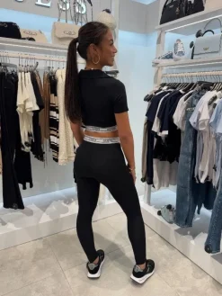 Guess Active - New Aline Top Eco Str Jersey - Zwart