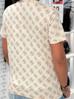 Guess Active - Nomie 4G SS T-Shirt - Beige