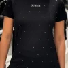 Guess Active - Rhinestones Ss Shirt - Zwart