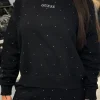 Guess Active - Rhinestones Cn Sweatshirt - Zwart