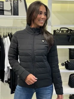 Guess Active - Solid Heavy Diann Puffer Jacket - Zwart
