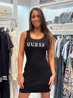 Guess Active - Sunflower Rib Dress - Zwart