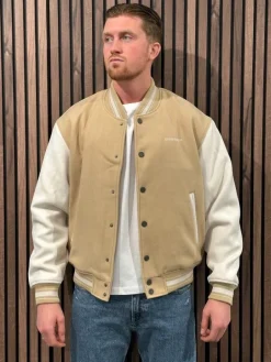 Guess Jeans - GJ Bomber Jkt With Logo Embro - Beige