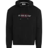 Guess Jeans - Gj Hood Reg America Trad Sweat - Zwart