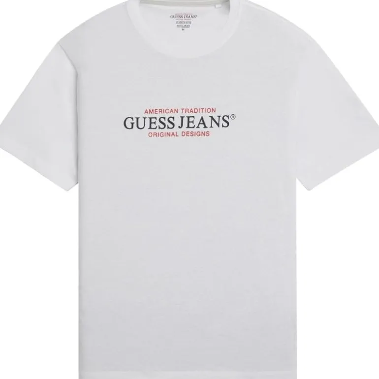 Guess Jeans - Gj Ss Cn Reg American Trad Tee - Wit