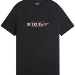 Guess Jeans - Gj Ss Cn Reg American Trad Tee - Zwart