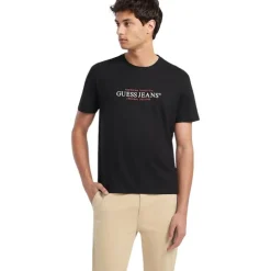 Guess Jeans - Gj Ss Cn Reg American Trad Tee - Zwart