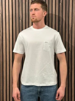 Guess Jeans - Gj Ss Cn Reg Pkt Tee - Wit