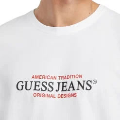 Guess Jeans - Gj Ss Cn Reg American Trad Tee - Wit