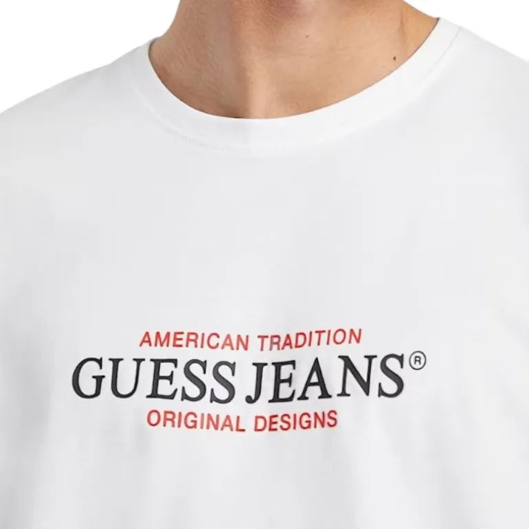 Guess Jeans - Gj Ss Cn Reg American Trad Tee - Wit