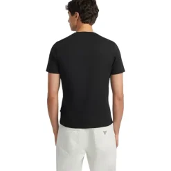 Guess Jeans - Gj Ss Cn Slim Logo Embro Tee - Zwart