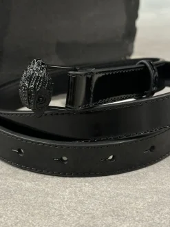 Kurt Geiger - 20 Eagle Belt Patent - Zwart