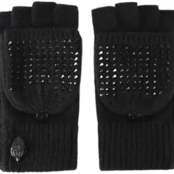 Kurt Geiger - Crystal Eagle Gloves - Zwart