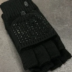 Kurt Geiger - Crystal Eagle Gloves - Zwart