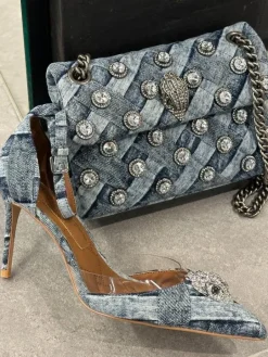 Kurt Geiger - Crystals Mini Kensington - Blauw
