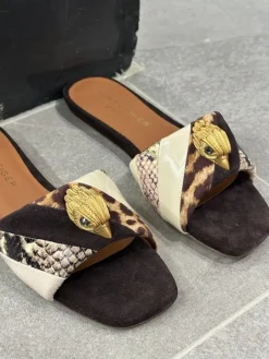Kurt Geiger - Kensington Flat Sandal - Bruin