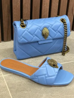 Kurt Geiger - Kensington Flat Sandal - Blauw