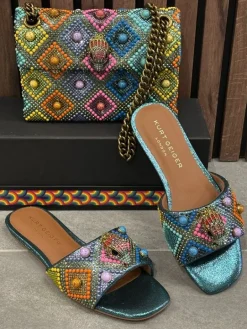Kurt Geiger - Kensington Flat Jewel - Blauw