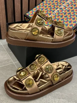 Kurt Geiger - Orson Crystal Sandal - Brons