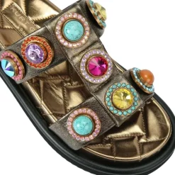Kurt Geiger - Orson Crystal Sandal - Brons