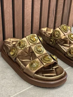 Kurt Geiger - Orson Crystal Sandal - Brons