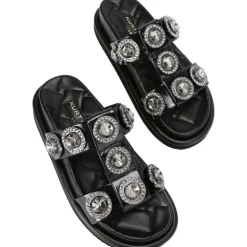 Kurt Geiger - Orson Crystal Sandal - Zwart
