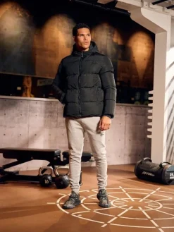 Malelions - Malelions Sport Ace Puffer Jacket - Zwart