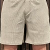 Malelions - Men Seersucker Shorts - Beige