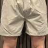 Malelions - Men Split Swim Shorts - Beige