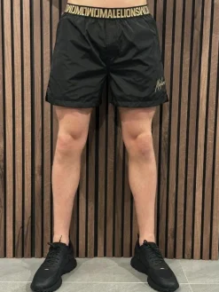 Malelions - Men Venetian Swim Shorts - Zwart