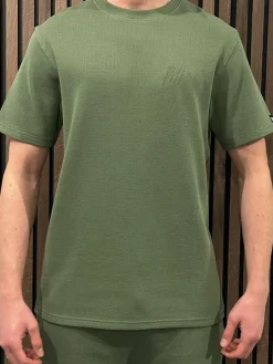 Malelions - Signature Waffle T-shirt - Groen
