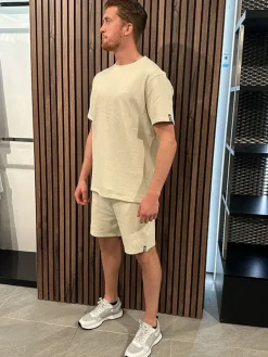 Malelions - Signature Waffle T-shirt - Beige
