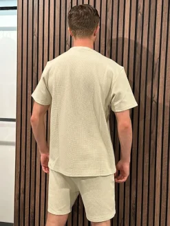 Malelions - Signature Waffle T-shirt - Beige