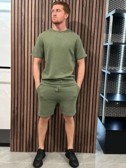 Malelions - Signature Waffle Short - Groen