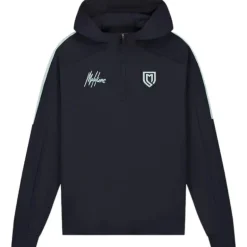 Malelions - Sport Fielder Half Zip Hoodie - Blauw
