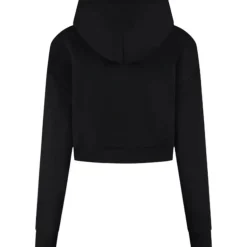 Malelions - Women Cropped Zip Hoodie - Zwart