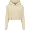 Malelions - Women Kiki Crop Hoodie - Beige