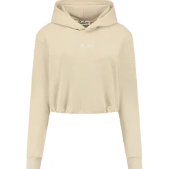 Malelions - Women Kiki Crop Hoodie - Beige