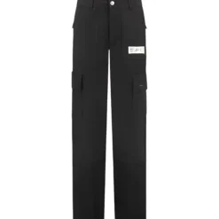 Malelions - Women Straight Leg Cargo Pants - Zwart