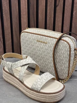 Michael Kors - Lg Ew Crossbody - Beige