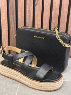Michael Kors - Lynn Espadrille Sandal - Zwart