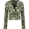 Nikkie - Asti Short Camo Blazer - Groen
