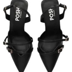 Poelman - Slingbacks - Zwart