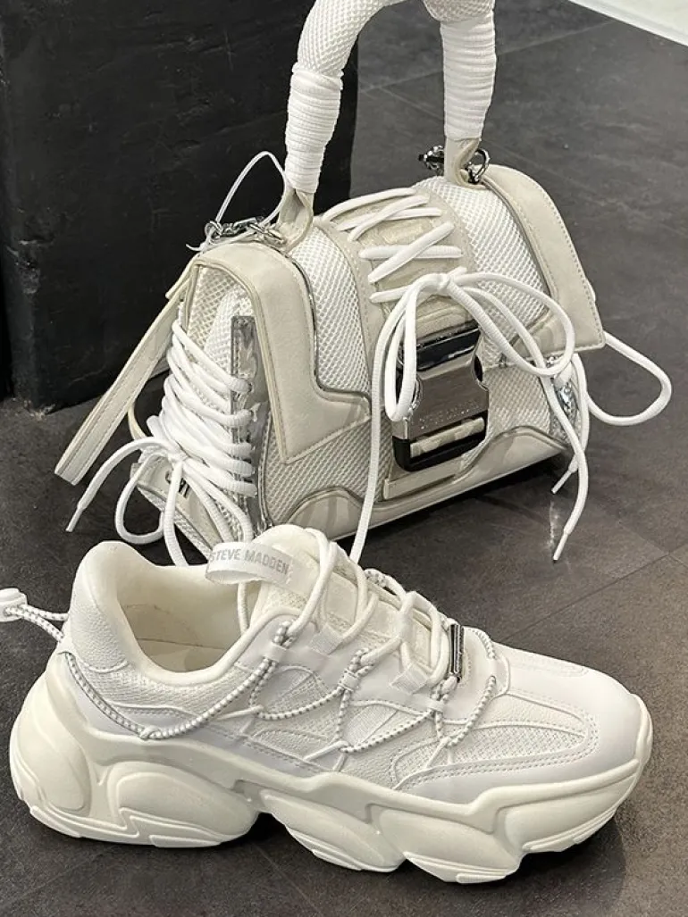 Steve Madden - Spectator Sneakers - Wit