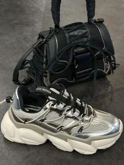 Steve Madden - Spectator Sneakers - Zilver