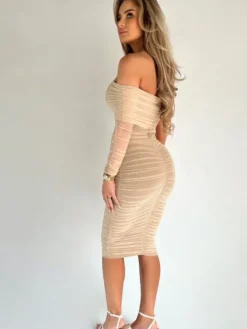 Unique The Label - Aria Dress - Beige