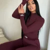 Unique The Label - Kimmy Turtleneck Top - Rood